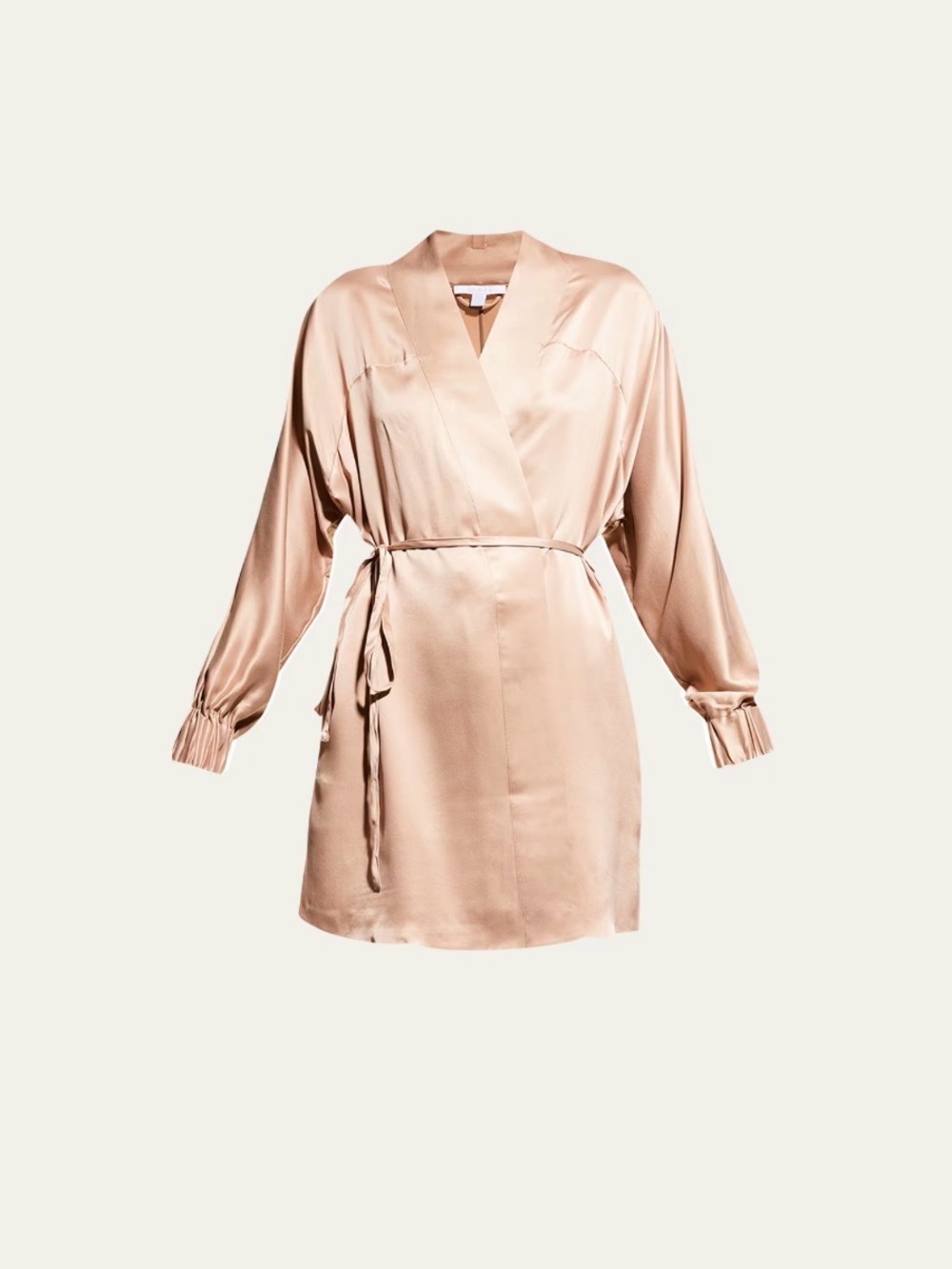lunya Satin Wrap Robe - Blush
